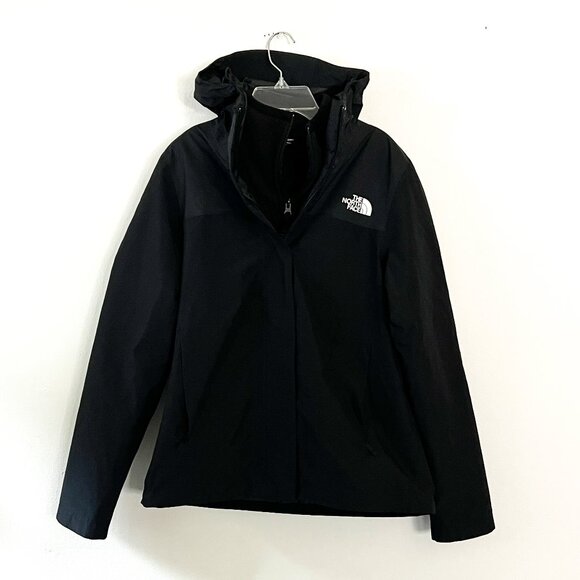 the north face // black double layered removable fleece jacket S - Picture 1 of 6